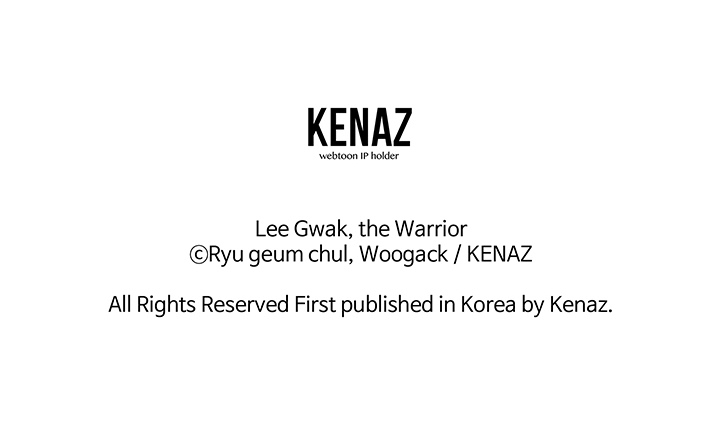 Lee Gwak, the Warrior - episode 50 - 99