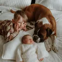 @babyarthurandboxerbruno