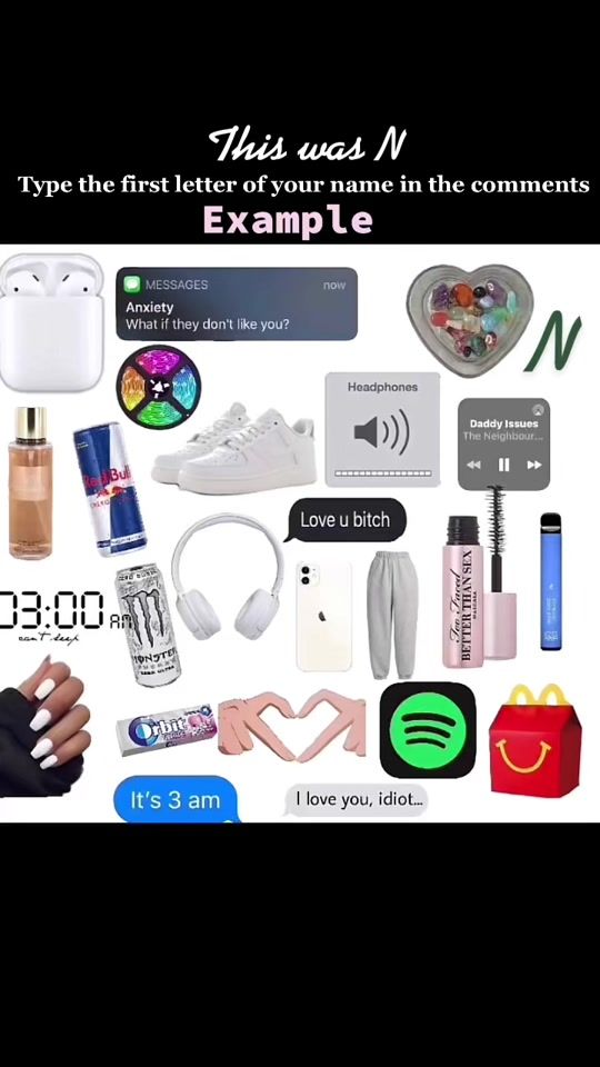 TikTok video thumbnail by firstlettterofyourname