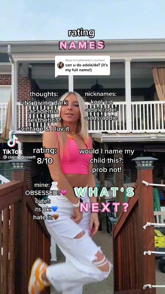 TikTok video thumbnail by rating_ur._names